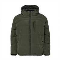 Blouson matelassé léger et respirant pour homme, bleu marine, coupe longue et fine, imperméable, coupe-vent, réfléchissant, séchage rapide, face en satin
