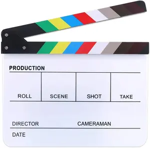 Planche à claques de cinéma en bois 30*24.5*1.8cm, planche à claques de réalisateur de <span class=keywords><strong>film</strong></span>, planche à claques de cinéma hollywoodienne, planche à claques avec noir et blanc - Product Image 4