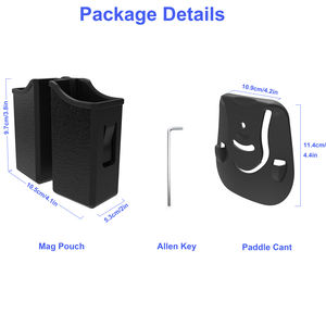 <span class=keywords><strong>Owb</strong></span> Polymeer Dubbel Magazijn <span class=keywords><strong>Holster</strong></span> Voor 45 Dual Stack Magazines - Product Image 4