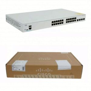Commutateur Cisco C1300-24P-4G, boîte d'origine, neuf, série Cisco Catalyst 1300, 24 ports, commutateur de réseau géré de couche 3, C1300-24P-4G - Product Image 1