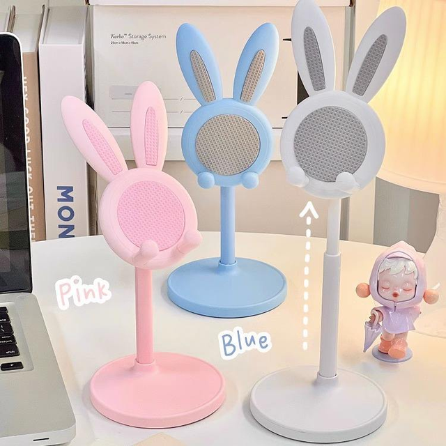 New 2026 Cute Cartoon Rabbit Folding Cell Phone Stand Desktop Mobile Phone Holder