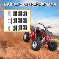 GOOFIT 10 pcs/set 428 Maillon de chaîne de moto pour 110cc 125cc 150cc 200cc 250cc ATV Quad 4 Wheeler Pocket Bike chinois