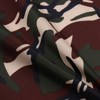 Tissu imprimé camouflage en microfibre haute densité 300T, résistant à l'usure, coupe-vent, pour vêtements d'extérieur