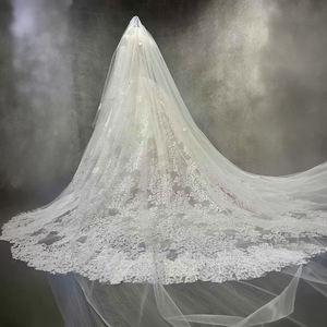 Vestido de Novia NT68 Moderno y Elegante, con Mangas Largas, Bordado de Encaje, Apliques Florales de Cristal, Largo hasta el Suelo, para Mujer - Product Image 2