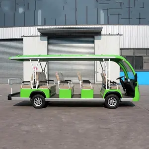 4 wheel Electric sightseeing 14 passengers mini bus with great price