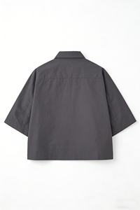 Essential Clean-Fit Cropped Button-<b>Down</b> - Product Image 4