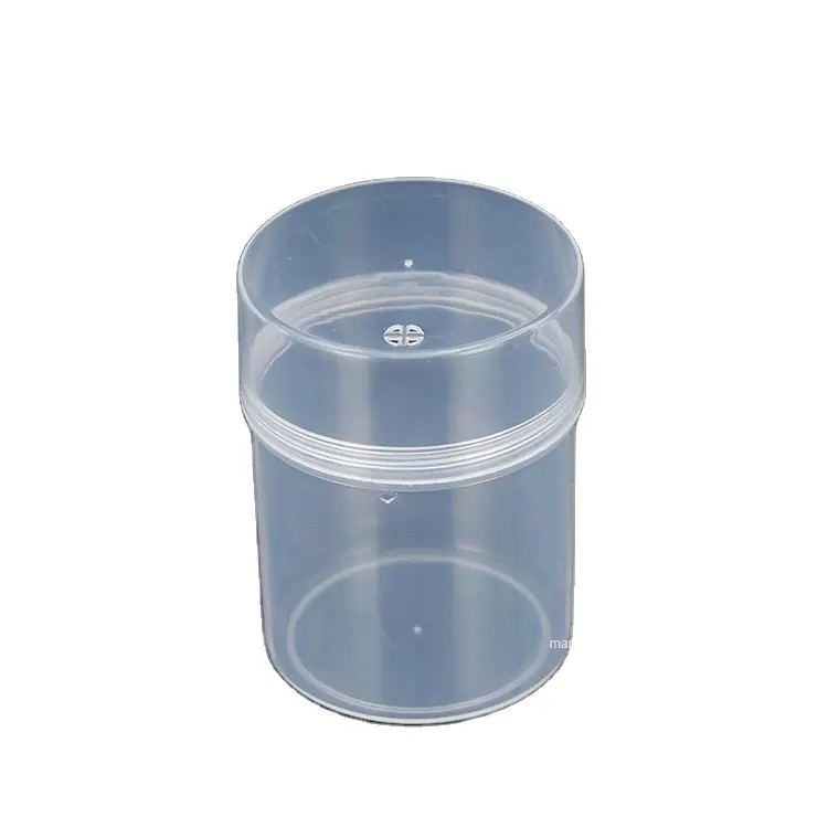 52 × 70 mm Box für transparente Teile Zubehör Pp-Aufbereitung runde Aufbewahrungsbox Verpackungsbehälter Probebox*