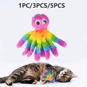 Jouet en <span class=keywords><strong>peluche</strong></span> pieuvre réversible personnalisé en gros, écologique, moderne et classique, pour chiens et chats, de luxe et tendance, pour herbe à chat et dessins animés - Product Image 2