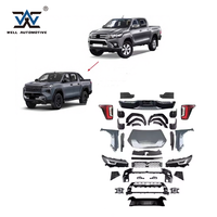 Nouveaux pare-chocs avant tout-terrain avec phares, calandre ABS noire, kits de carrosserie pour Hilux 2016, mise à niveau vers 2026 HILUX TRAVO