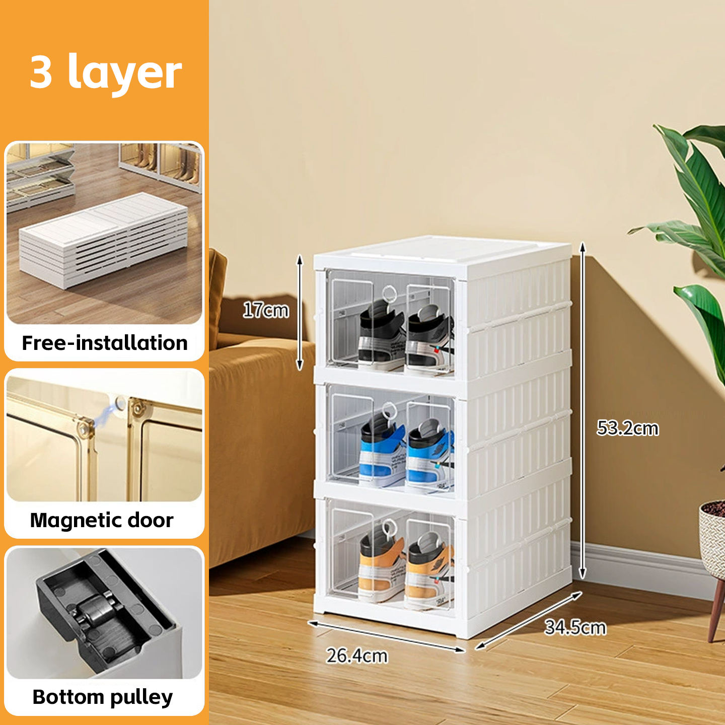 3 couches 34,5*26,4*53,2 cm