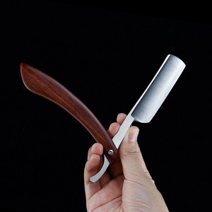 Top Quality <strong>Wooden</strong> Handle Straight Edge <strong>Razor</strong> for Men Stainless Steel Manual Straight <strong>Cut</strong> <strong>Throat</strong> Barber Shaving <strong>Razor</strong> - Product Image 5