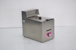 Friteuse à gaz commerciale de comptoir 18+18 litres pour frites, modèle 2026, vente chaude en gros - Product Image 2