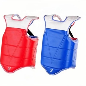QUTENG Protezione per Piedi e Petto da Taekwondo per Donne, Attrezzatura Protettiva Rossa/Blu in Materiale PU+EVA, 1 Pezzo - Product Image 5