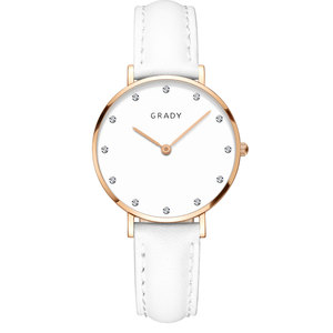 <span class=keywords><strong>Montre</strong></span> analogique à quartz de luxe pour <span class=keywords><strong>femme</strong></span>, <span class=keywords><strong>bracelet</strong></span> en acier et <span class=keywords><strong>cuir</strong></span>, étanche, style business tendance - Product Image 2