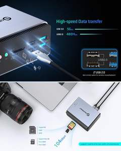 Base de Conexión Tipo C 15 en 1 con Carcasa para SSD, Monitores Triples, MST USB C, Compatible con Discos Duros, para MacOS y Windows - Product Image 6