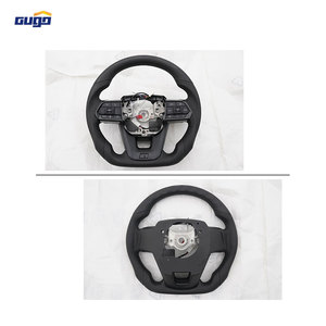 <span class=keywords><strong>Volant</strong></span> de luxe GUGO LC300 en cuir pleine fleur à 3 branches pour Land Cruiser 300, ergonomique, chauffant, boutons noirs, anti-corrosion UV - Product Image 3