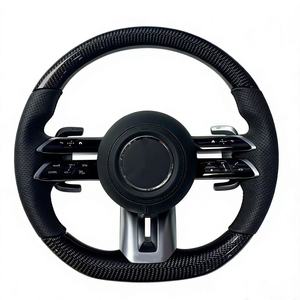 Volant sport en cuir et fibre de carbone pour <span class=keywords><strong>Mercedes</strong></span> Benz Classe S W221 W222 W246 C217 W205 X117 C117 pour AMG - Product Image 3