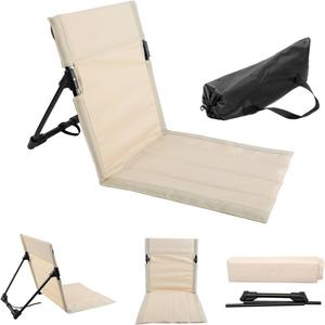 Cojín de asiento plegable para exteriores, alfombrilla de asiento de picnic portátil para acampar, <span class=keywords><strong>con</strong></span> pierna, <span class=keywords><strong>respaldo</strong></span> de playa, accesorios para silla - Product Image 3