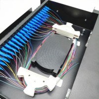 Caja de Terminación de Fibra Óptica de Alta Densidad 2U de 19 Pulgadas, Montada en Rack, Tipo Cajón, Panel de Conexiones ODF, 24/48/96 Puertos, Conectores SC/LC/FC/ST