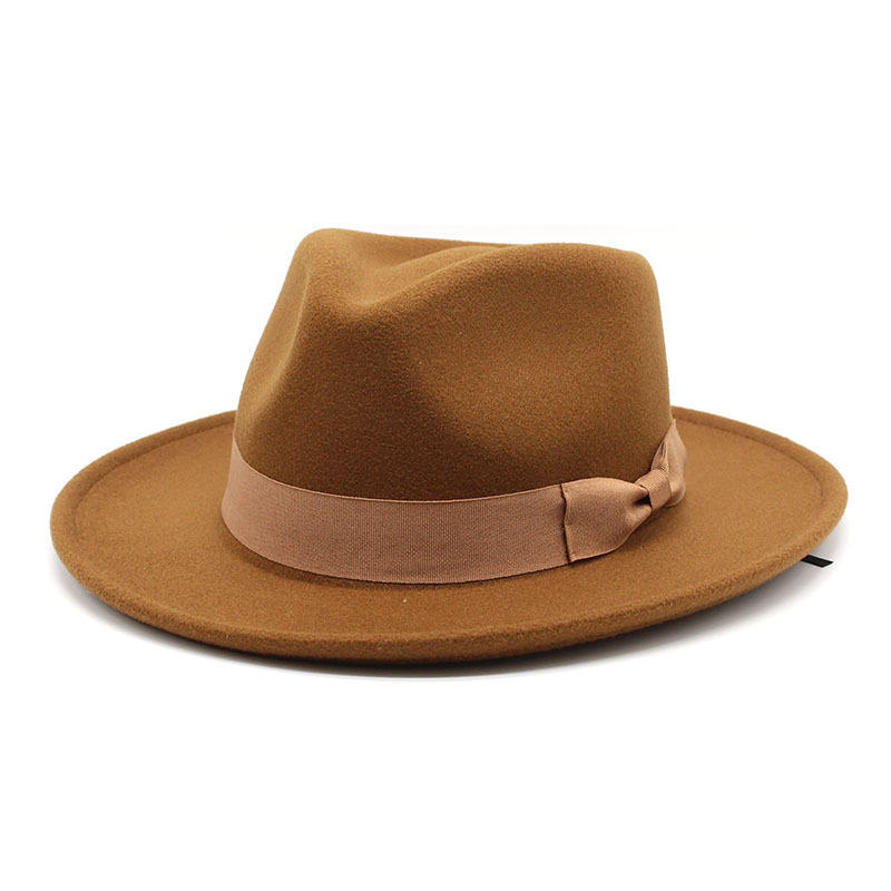 2022 New Autumn and Winter Women Fedora Hats Short Brim Fedora Hat