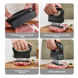 เครื่องนวดเนื้อสแตนเลส 48 เข็ม แบบอัตโนมัติ สำหรับเนื้อหมูและเนื้อไก่ - Product Image 1