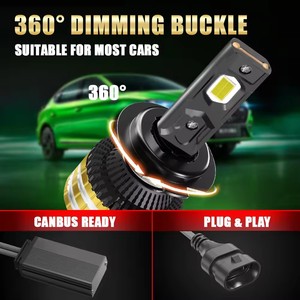 Bombillas LED para Faros Delanteros de 200W, Sin Errores, Canbus Integrado, H4 H7 H11 9005 9006, 22000LM, Luces LED de Alta Potencia para Automóvil - Product Image 6