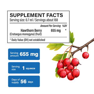 Assurance qualité des gouttes liquides de baies d'aubépine ajoutées à la boisson soutiennent le corps plein de vitalité pour les femmes et les hommes - Product Image 6