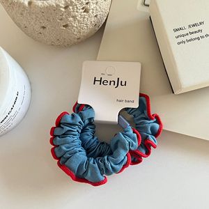 Diademas coreanas elegantes con flores, conjunto de diademas plisadas suaves tejidas, lazos elásticos ajustables para el cabello - Product Image 2