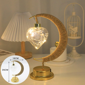 Lampu Dekoratif LED Ramadan Baru 2025 Lampu Bulan Bintang EID Mubarak Rangkaian Lampu Dekorasi Rumah Dalam Ruangan Muslim - Product Image 5
