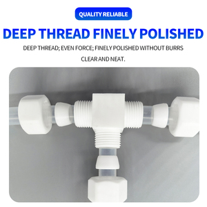 PTFE ข้อต่อท่อสามทางทนต่อสารเคมีโพลิเมอร์ประสิทธิภาพสูงจากโรงงาน PTFE - Product Image 5