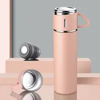 2025 nuevo vaso de termo de botella de agua al vacío aislado de acero inoxidable gran oferta con tapa vaso de plástico