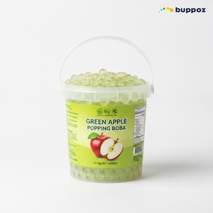 Boba Éclatante Pomme Verte 2,1 kg Seau Halal HACCP pour Magasin de Bubble Tea et Thé au Lait OEM - Product Image 6