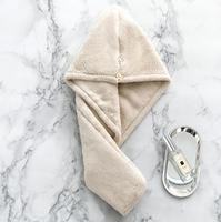 Serviette de cheveux en microfibre à coloration rapide pour femmes bouclées