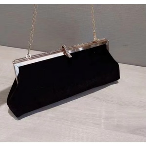 Free Sample Ladies <b>velvet</b> party <b>clutch</b> <b>bag</b> purses dinner black dress long handbag evening dinner <b>clutch</b> handbags for women - Product Image 3