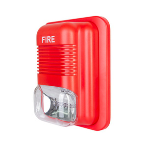 Sirena de Alarma Contra Incendios Convencional con Luz Estroboscópica, Color Rojo CE, 24VDC, Luz Estroboscópica Multitono, Alarma <span class=keywords><strong>Audible</strong></span> y <span class=keywords><strong>Visual</strong></span>, Material ABS de Alta Calidad - Product Image 5