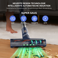 S7 380W aspirateur de nettoyage à sec automatique 35kPa aspirateur bâton et à main sans sac canapé tapis panneau voiture hôtel nettoyage
