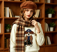 Pull en tricot pour femme, col rond, motif jacquard côtelé, col en V, décontracté, vintage, hiver, coton, manches longues, pull en laine