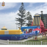 Grand toboggan aquatique gonflable pour l'aventure estivale, fabriqué en PVC de qualité commerciale durable, comprend un souffleur et des kits de réparation