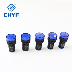 Chyf Ad22 Loạt 22Mm LED Nhựa Chỉ Số Đèn Push Button Thiết Bị Chuyển Mạch Pilot Ánh Sáng Chỉ Số Tín Hiệu Cho 12V 24V 110V 220V 380V - Product Image 3