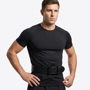 Cinturones de Gimnasio Unisex de Cuero Vacuno Genuino Personalizables de Alta Calidad, Resistentes, Duraderos y Antideslizantes para Levantamiento de Pesas - Product Image 1