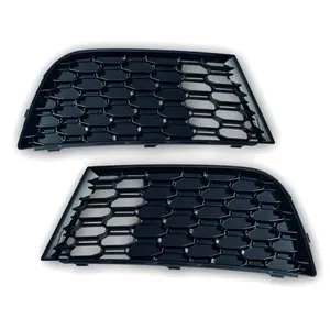 <b>For</b> A3 8V Sline S-line S3 2017 2018 2019 2020 Front Bumper Honeycomb <b>Mesh</b> Fog Light <b>Grille</b> 2pcs Cover Replacement - Product Image 2
