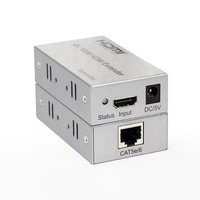 4K HDMI Extender 100M 330FT Cat5e/Cat6 Ethernet Câble HDMI Émetteur Récepteur pour PC Bleu pour PS4 Lecteur DVD TV Affichage Vidéo