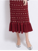 Vêtements pour femmes en gros, robe sirène à manches longues en tricot, robe longue à queue de poisson noire élégante de haute qualité, vêtements pour femmes