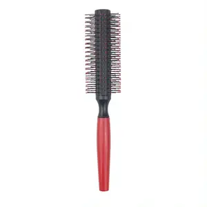 Hot Selling Cylinder Rolling Hairdresser Inner Button Curling Comb Massage Styling Comb