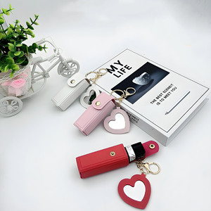 Chất lượng cao PU da Keychain Hot Bán Son môi chủ Keychain bán buôn Quà Tặng Keychain - Product Image 3