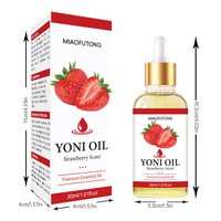 Huile nourrissante pour le corps naturelle à l'huile de ricin, de jojoba et de noix de coco, parfum fraise, douce, apaisante, adoucissante, pour peaux sensibles, 30 ml