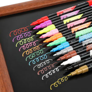 Mobee P-567B/12C Set di 12 Pennarelli a Gesso Liquido con Valvola Unica, Grande Capacità, per Studenti, Disegno a Base d'Acqua - Product Image 6