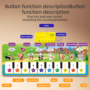 100*36Cm Giáo Dục Sớm Cotton Chơi Mat Mềm Bé Gấp Bàn Phím Cụ Đàn <span class=keywords><strong>Piano</strong></span> Cho Nhảy Múa Giáo Dục Đồ Chơi - Product Image 5