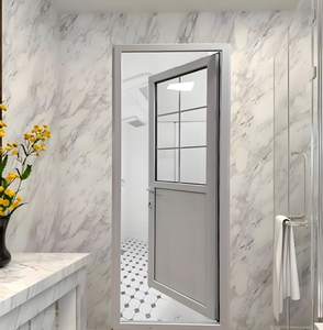 JYing Entry <strong>Doors</strong> <strong>Upvc</strong> Flush Interior <strong>Door</strong> Swing Steel+pvc+tempered Glass Modern Hotel Tempered Plastic <strong>Door</strong> - Product Image 6