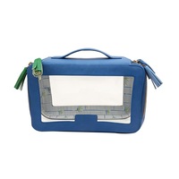 Sac de Mahjong personnalisé grande capacité en PVC transparent étanche, boîte de rangement portable de voyage
